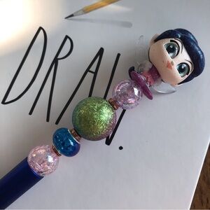 Disney Doorables: Tinker Bell Fairies: Vidia handmade beaded pen